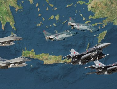 Μαζικές παραβιάσεις του ελληνικού εναέριου χώρου από τούρκικα αεροσκάφη